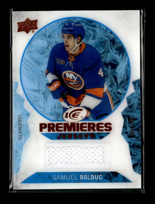 2024-25 Upper Deck Ice Samuel Bolduc #IPA-SB 2023-24 Upper Deck Ice Update I: Ice Premieres Auto #/199 New York Islanders