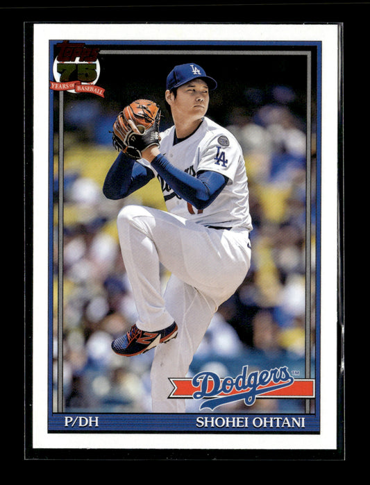 2026 Topps Shohei Ohtani #T91-100 1991 Topps Baseball 35th Anniversary (Series One) Los Angeles Dodgers