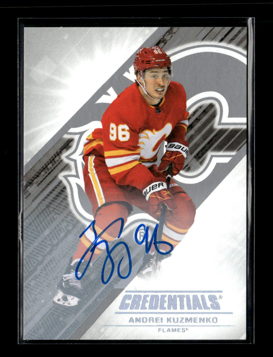 2024-25 Upper Deck Credentials Andrei Kuzmenko #96 Autographs Calgary Flames