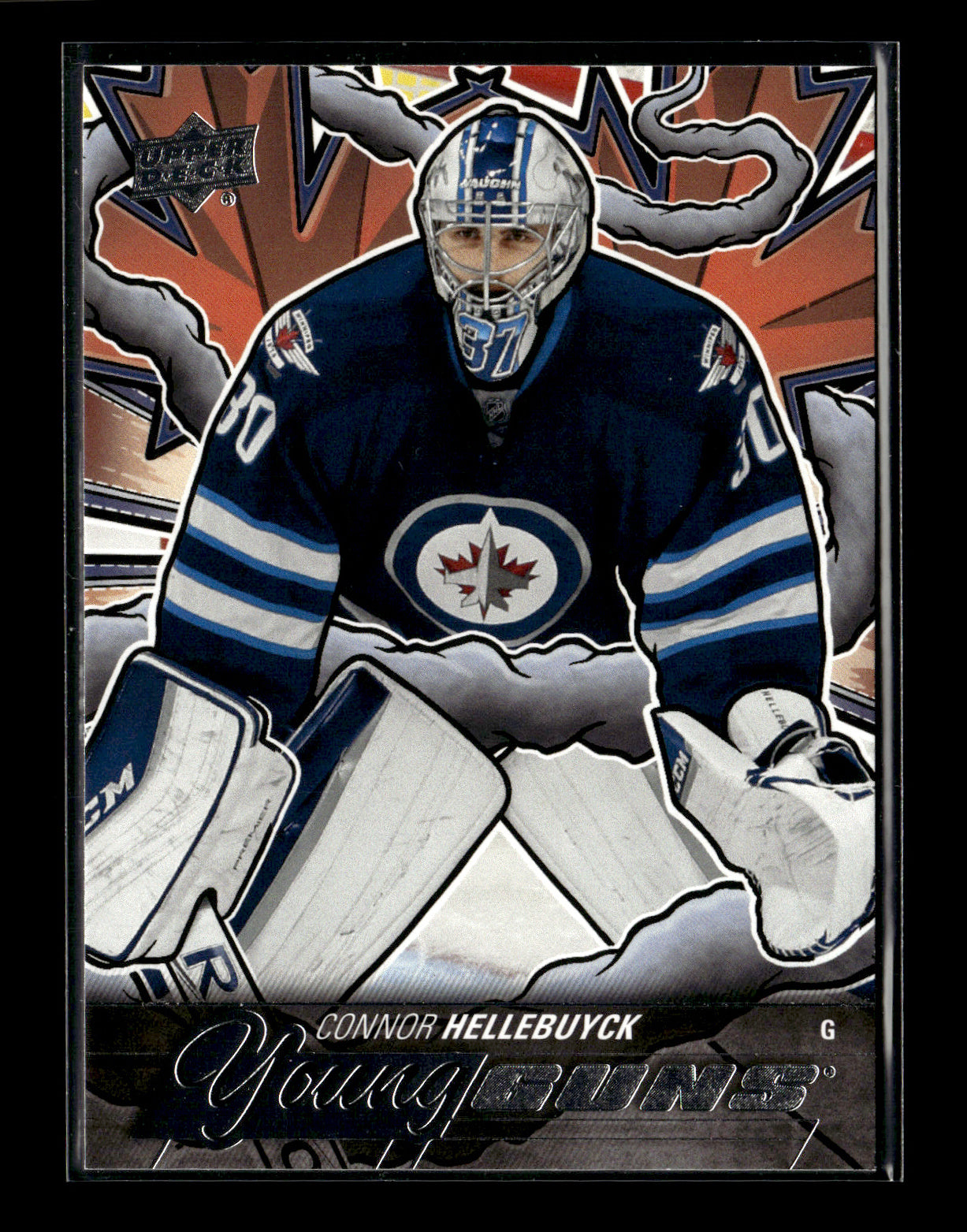 2024-25 Upper Deck Connor Hellebuyck #214 Young Guns Renewed (Series Two) Winnipeg Jets