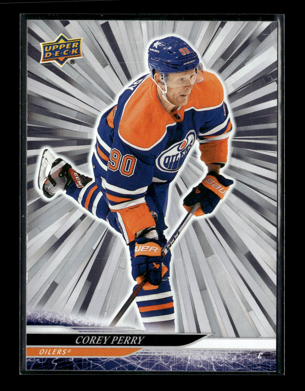 2024-25 Upper Deck Corey Perry #315 Outburst Silver Edmonton Oilers