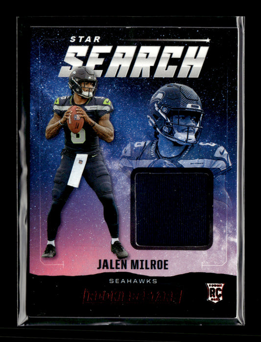 2025 Panini Rookies & Stars Jalen Milroe #SS-JME Star Search Preferred Seattle Seahawks