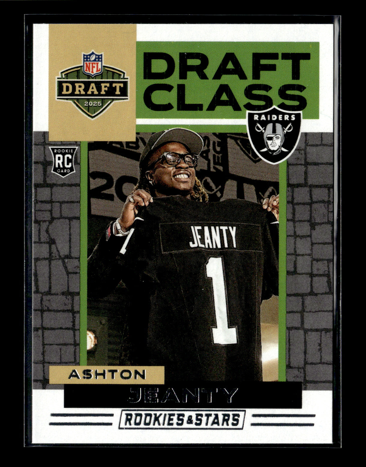 2025 Panini Rookies & Stars Ashton Jeanty #8 Draft Class Las Vegas Raiders