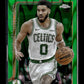 2025-26 Topps Chrome Jayson Tatum #49 Green Wave Refractor #/99 Boston Celtics