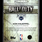 2025-26 Topps Chrome Kon Knueppel #BD-23 Ball of Duty Charlotte Hornets