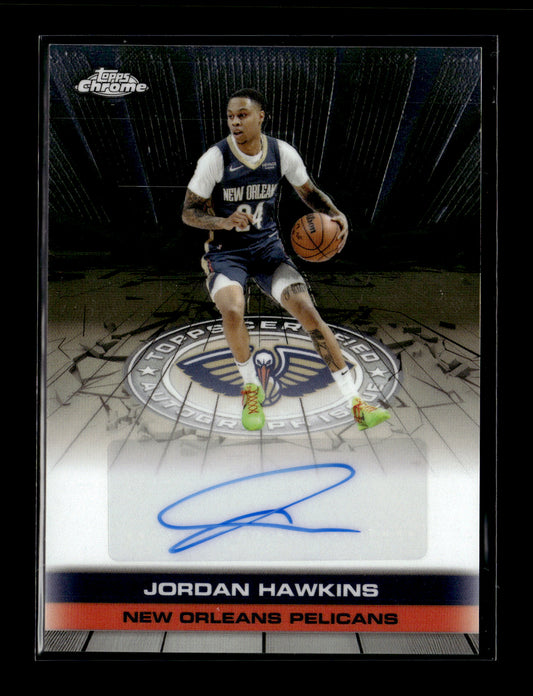 2025-26 Topps Chrome Jordan Hawkins #TAU-JH Autograph Issue Veterans New Orleans Pelicans