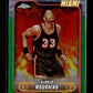2024-25 Topps Chrome - Green Refractor Alonzo Mourning #9 #/99 Miami Heat