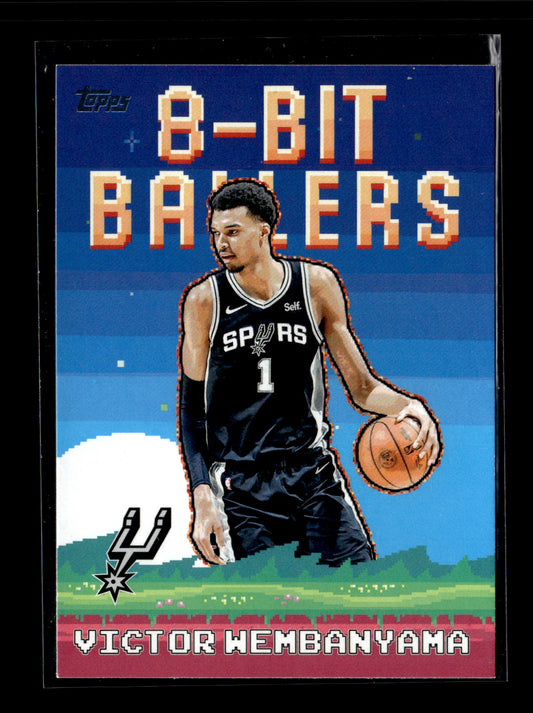 2025-26 Topps Victor Wembanyama #8B-4 8-Bit Ballers San Antonio Spurs