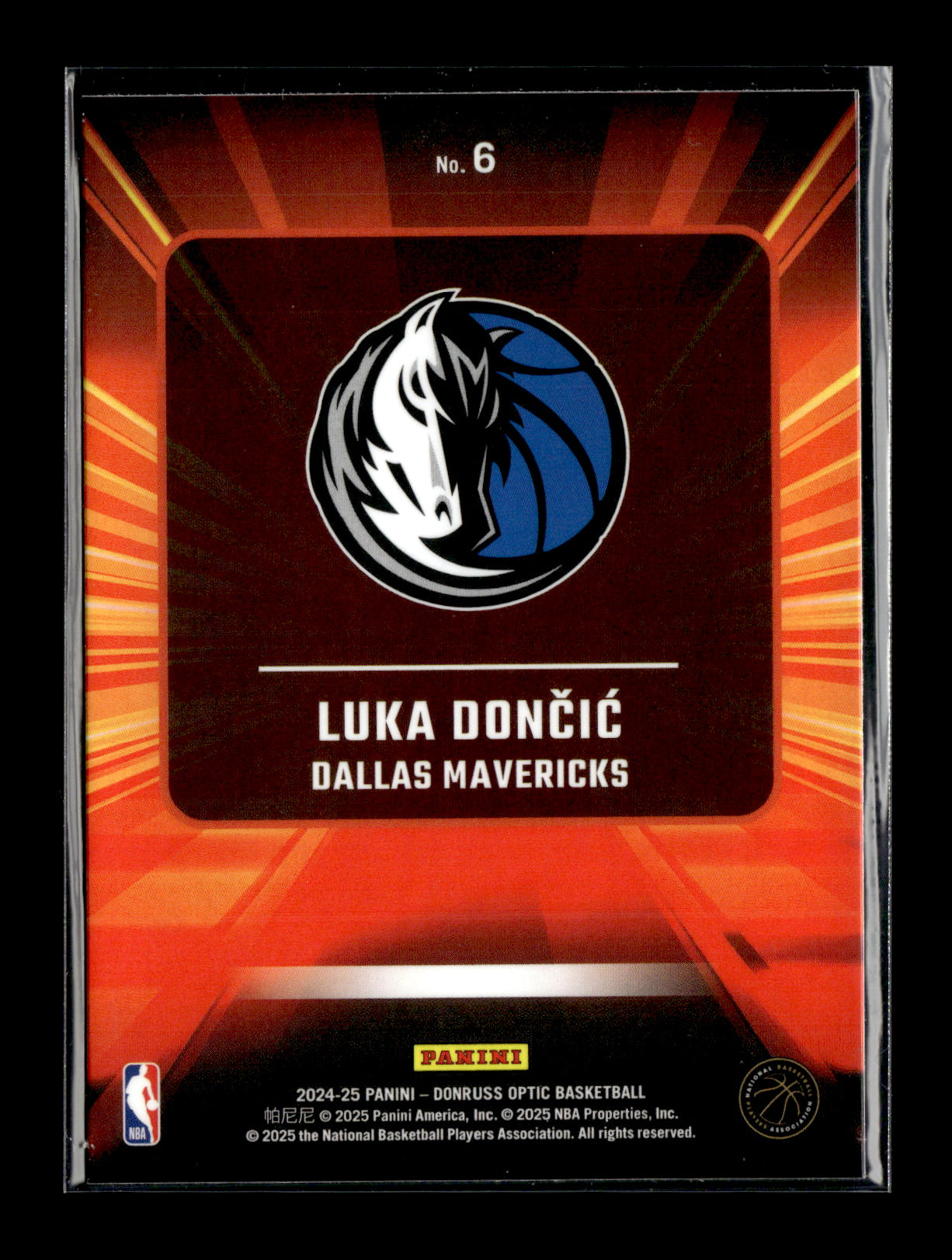 2024-25 Donruss Optic Luka Doncic #6 Express Lane Dallas Mavericks