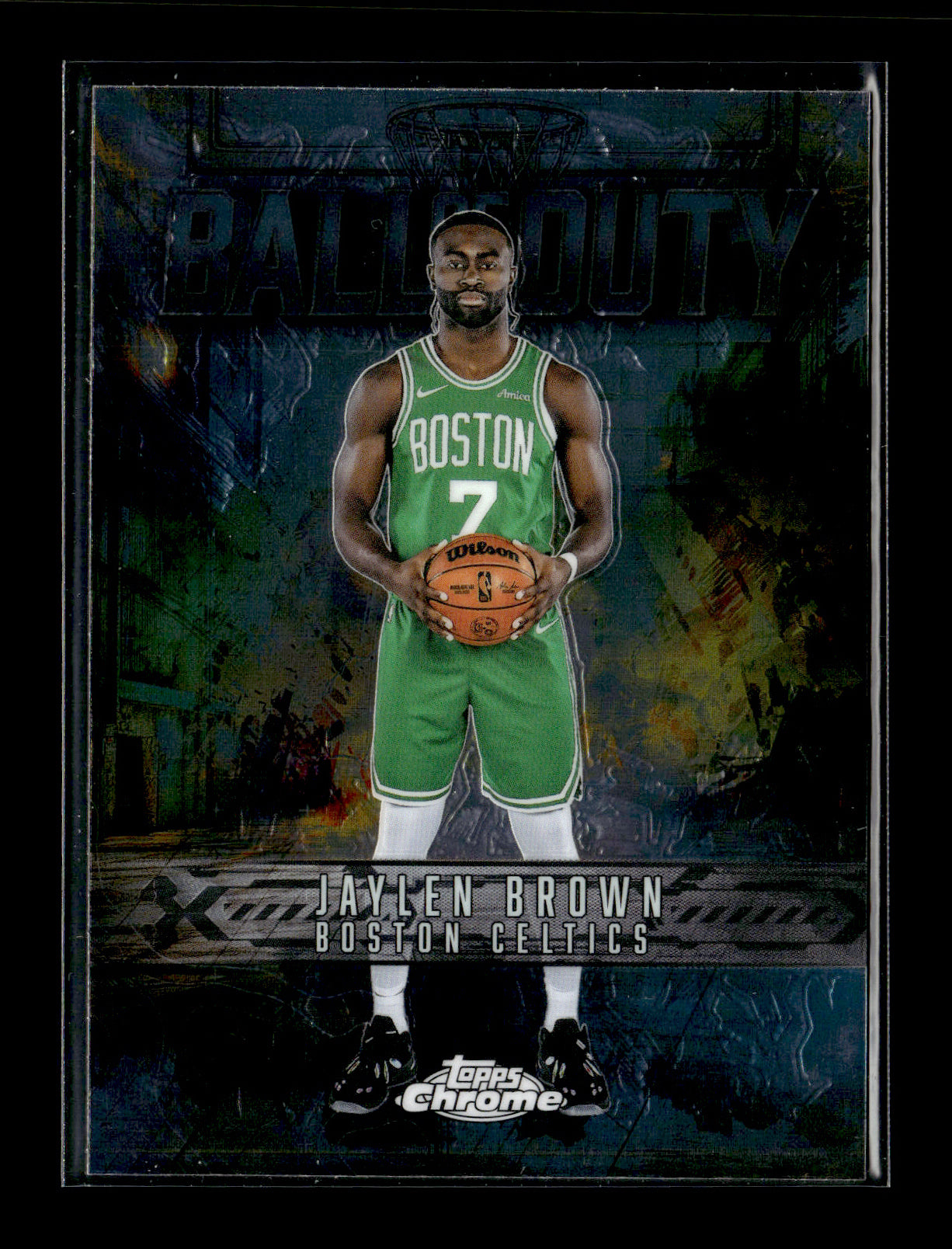 2025-26 Topps Chrome Jaylen Brown #BD-5 Ball of Duty Boston Celtics