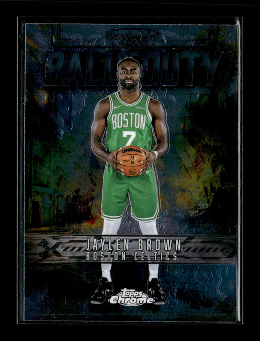 2025-26 Topps Chrome Jaylen Brown #BD-5 Ball of Duty Boston Celtics