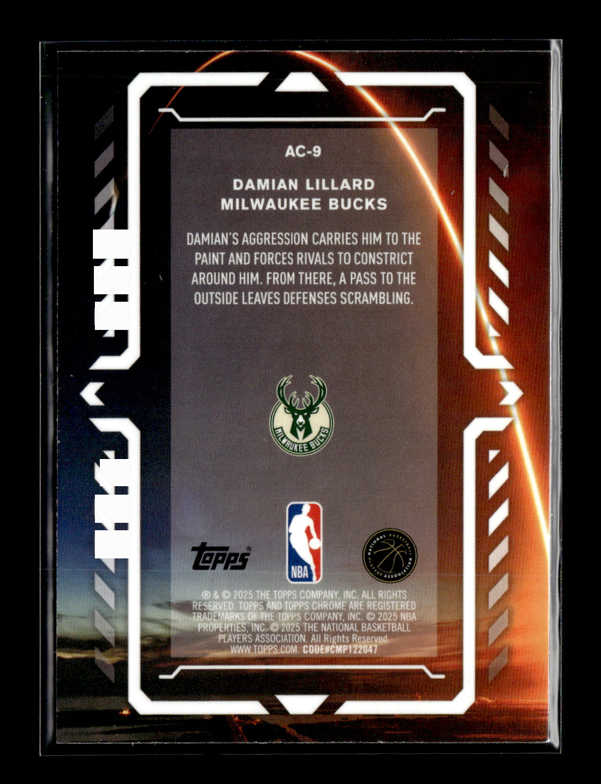 2025-26 Topps Chrome Damian Lillard #AC-9 Activators Milwaukee Bucks