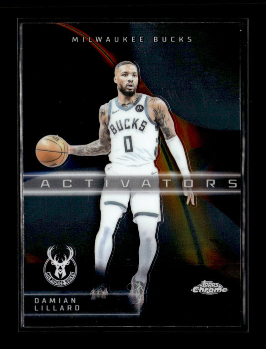 2025-26 Topps Chrome Damian Lillard #AC-9 Activators Milwaukee Bucks