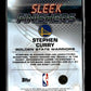 2025-26 Topps Chrome Stephen Curry #SF-1 Sleek Finishers Blue Refractor #/150 Golden State Warriors