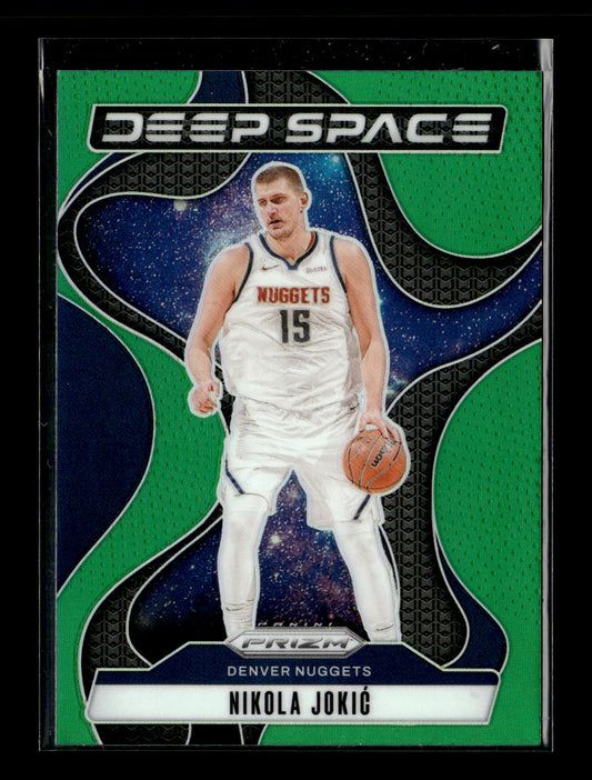 2024-25 Panini Prizm Nikola Jokic #1 Deep Space Prizms Green Denver Nuggets