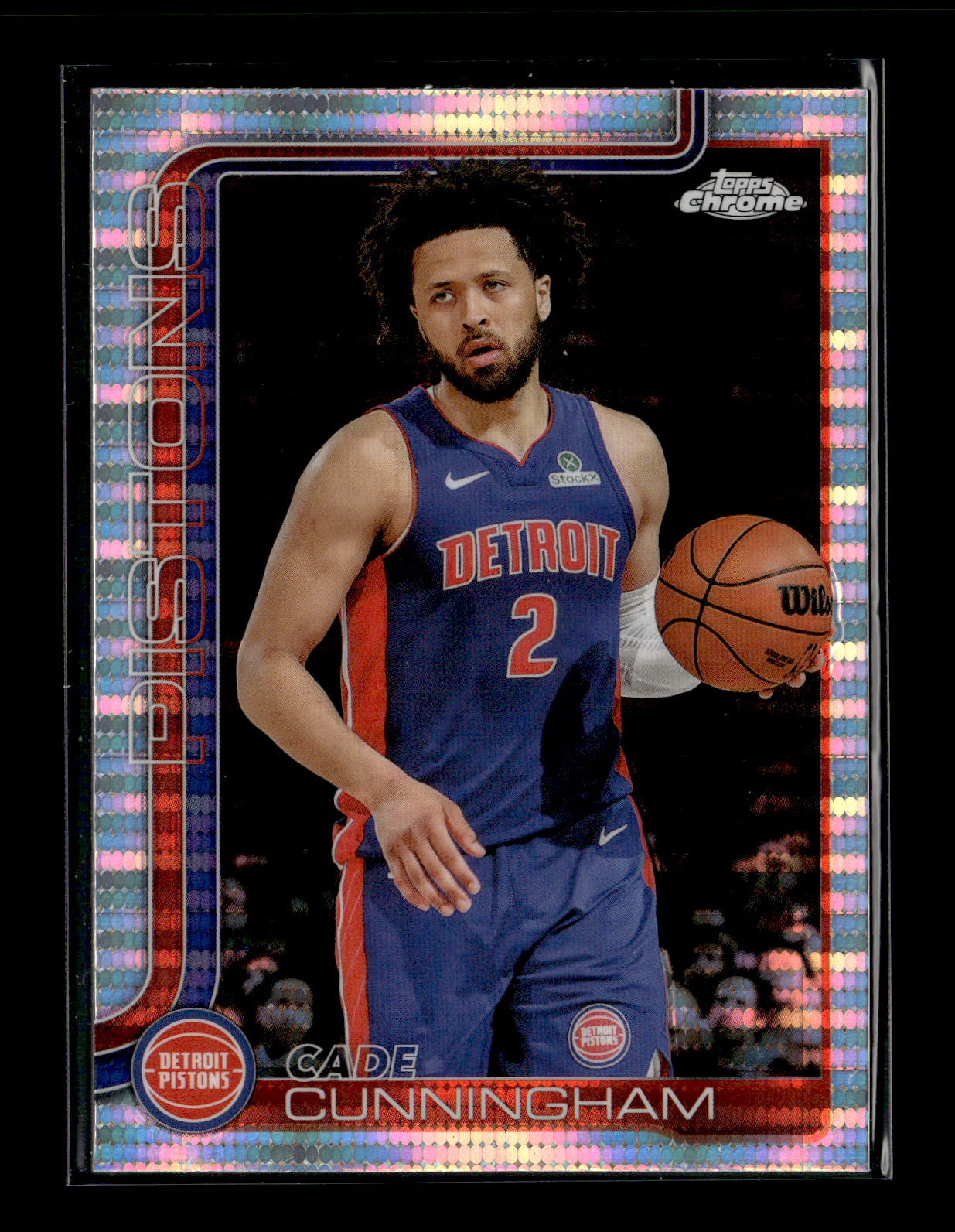 2025-26 Topps Chrome Cade Cunningham #88 Pulsar Refractor Detroit Pistons