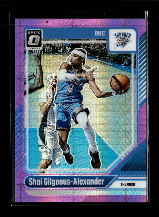 2024-25 Donruss Optic Shai Gilgeous-Alexander #127 Hyper Pink Oklahoma City Thunder