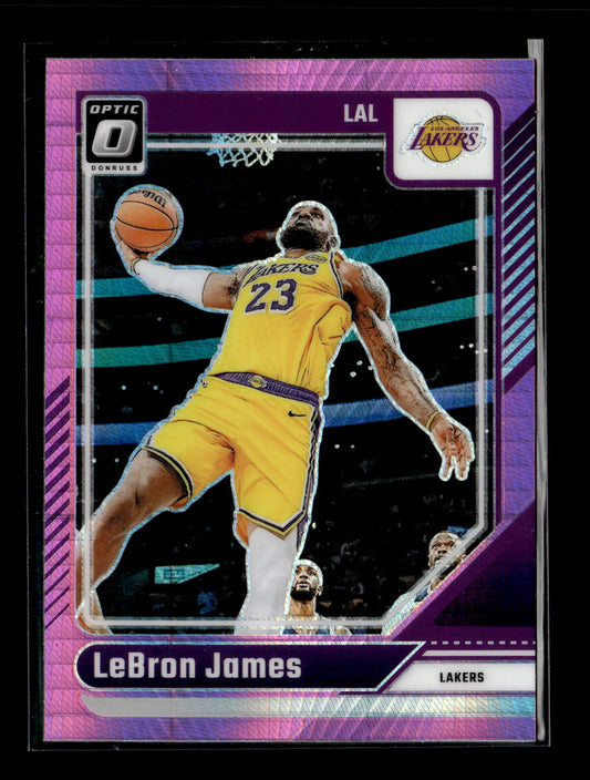 2024-25 Donruss Optic LeBron James #148 Hyper Pink Los Angeles Lakers