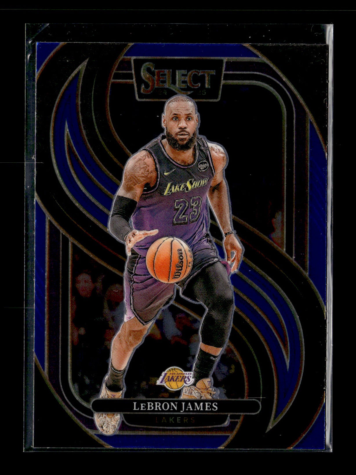 2024-25 Panini Select LeBron James #111 Blue Prizm Los Angeles Lakers