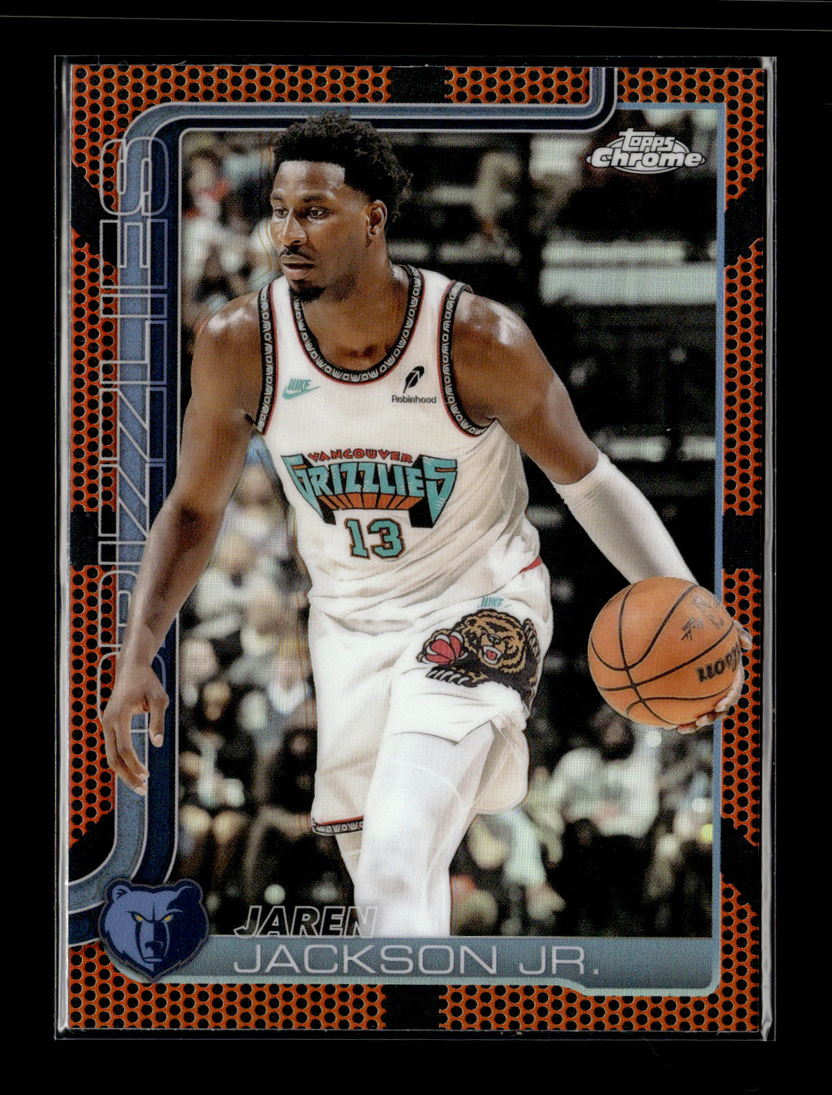 2025-26 Topps Chrome Jaren Jackson Jr. #163 Basketball Refractor Memphis Grizzlies