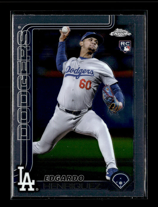 2025 Topps Chrome Edgardo Henriquez #71 Los Angeles Dodgers