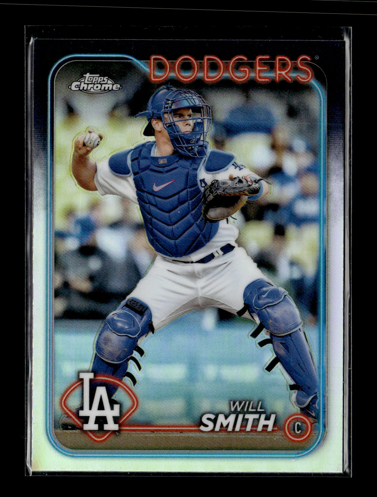 2024 Topps Chrome Will Smith #293 Refractors Los Angeles Dodgers