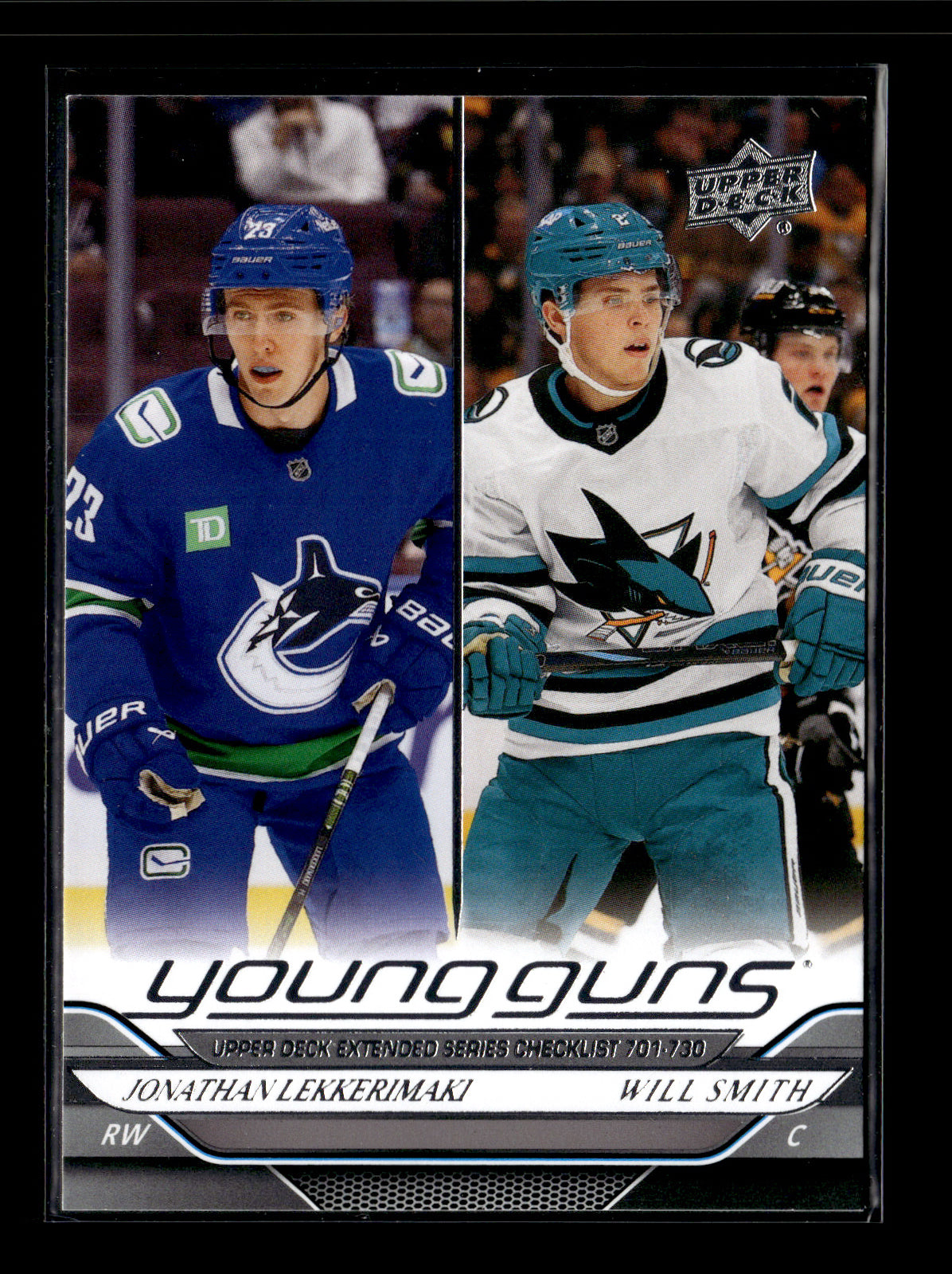 2024-25 Upper Deck Young Guns Checklist (Jonathan Lekkerimaki / Will Smith) #730