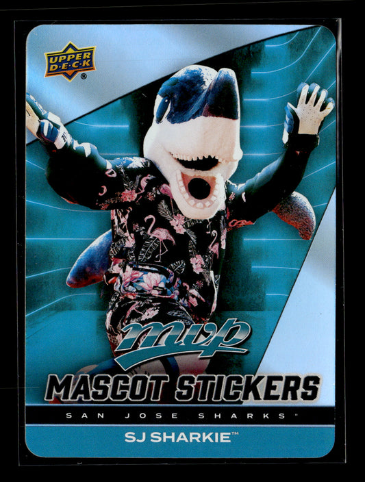 2025-26 Upper Deck MVP S.J. Sharkie #MS-21 Mascot Stickers San Jose Sharks