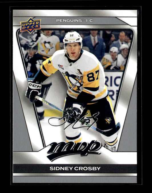 2025-26 Upper Deck MVP Sidney Crosby #185 Silver Script Pittsburgh Penguins
