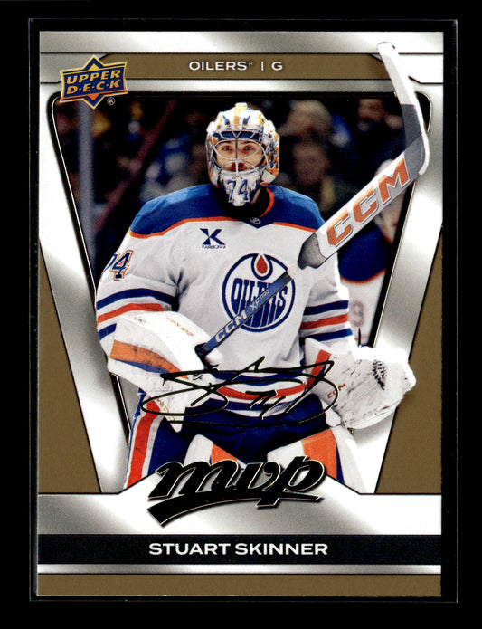 2025-26 Upper Deck MVP Stuart Skinner #109 Gold Script Edmonton Oilers