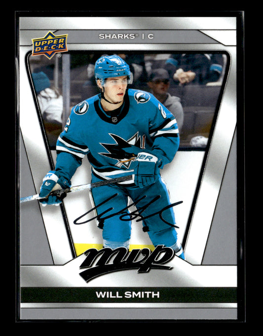 2025-26 Upper Deck MVP Will Smith #61 Silver Script San Jose Sharks