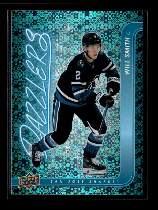 2024-25 Upper Deck Will Smith #DZ-140 Dazzlers Blue San Jose Sharks