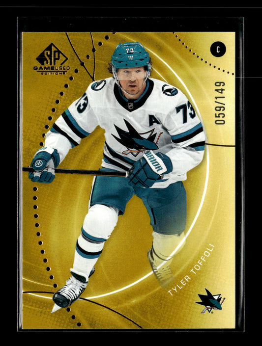 2025-26 SP Game Used Tyler Toffoli #90 Gold #/149 San Jose Sharks