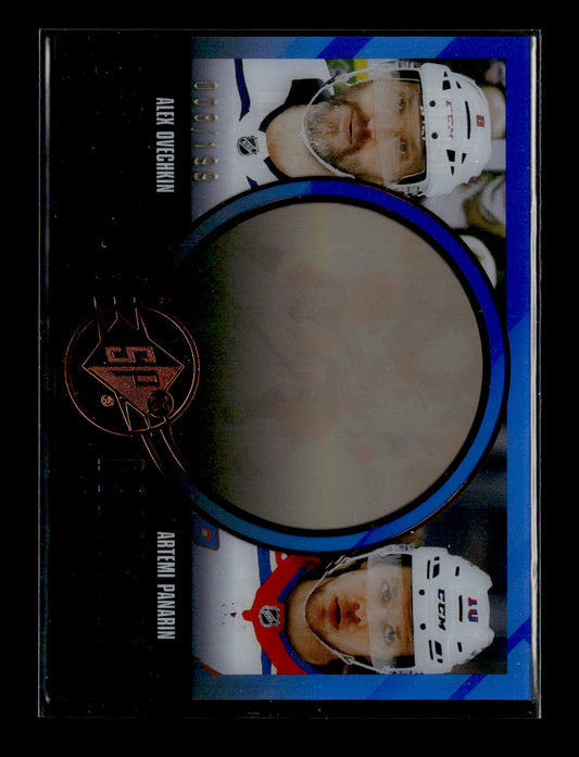 2024-25 SPx Alex Ovechkin / Artemi Panarin #EX-1 Excellence Redefined Blue #/199