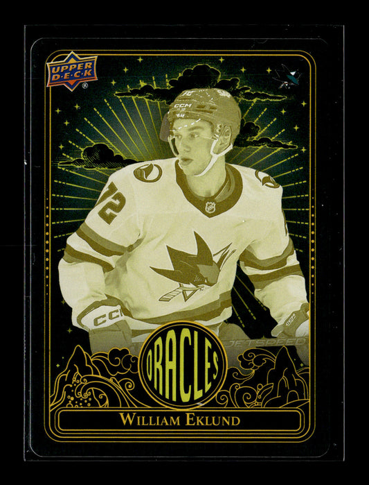 2024-25 Upper Deck William Eklund #O-25 Oracles San Jose Sharks