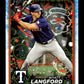 2024 Topps Holiday Wyatt Langford #H113 Texas Rangers