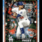 2024 Topps Holiday Andy Pages #H103 Los Angeles Dodgers