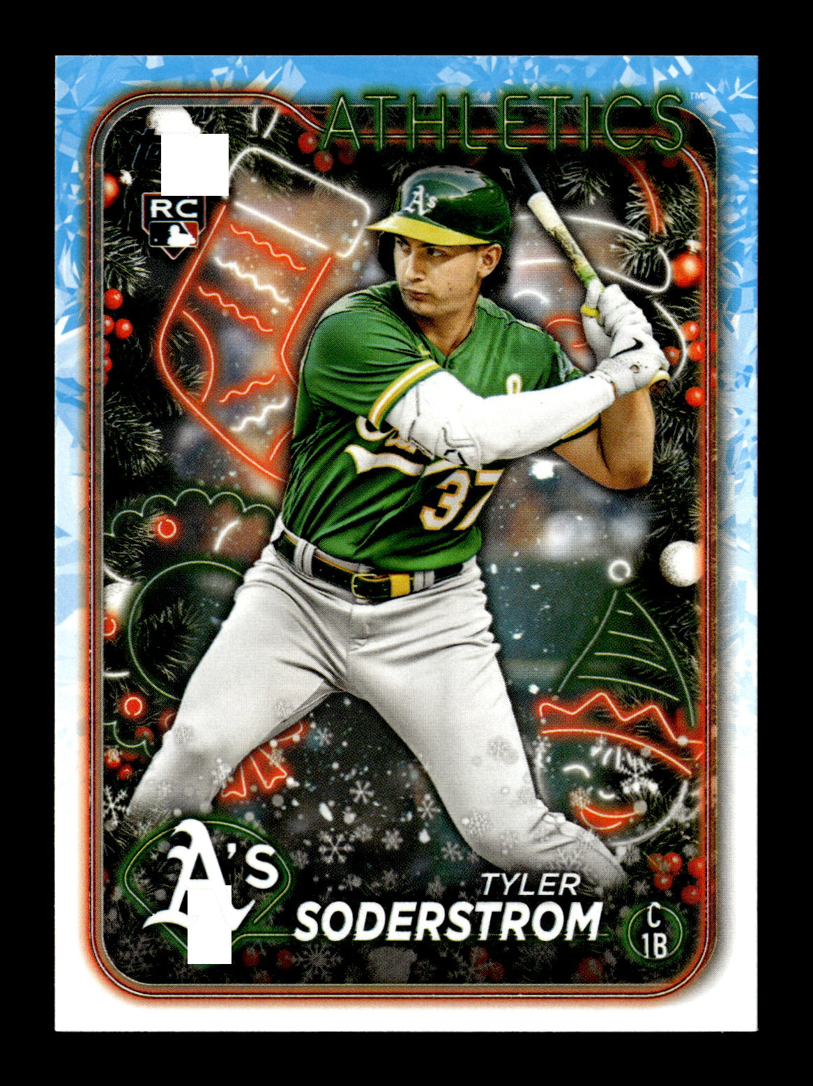 2024 Topps Holiday Tyler Soderstrom #H127 Oakland Athletics