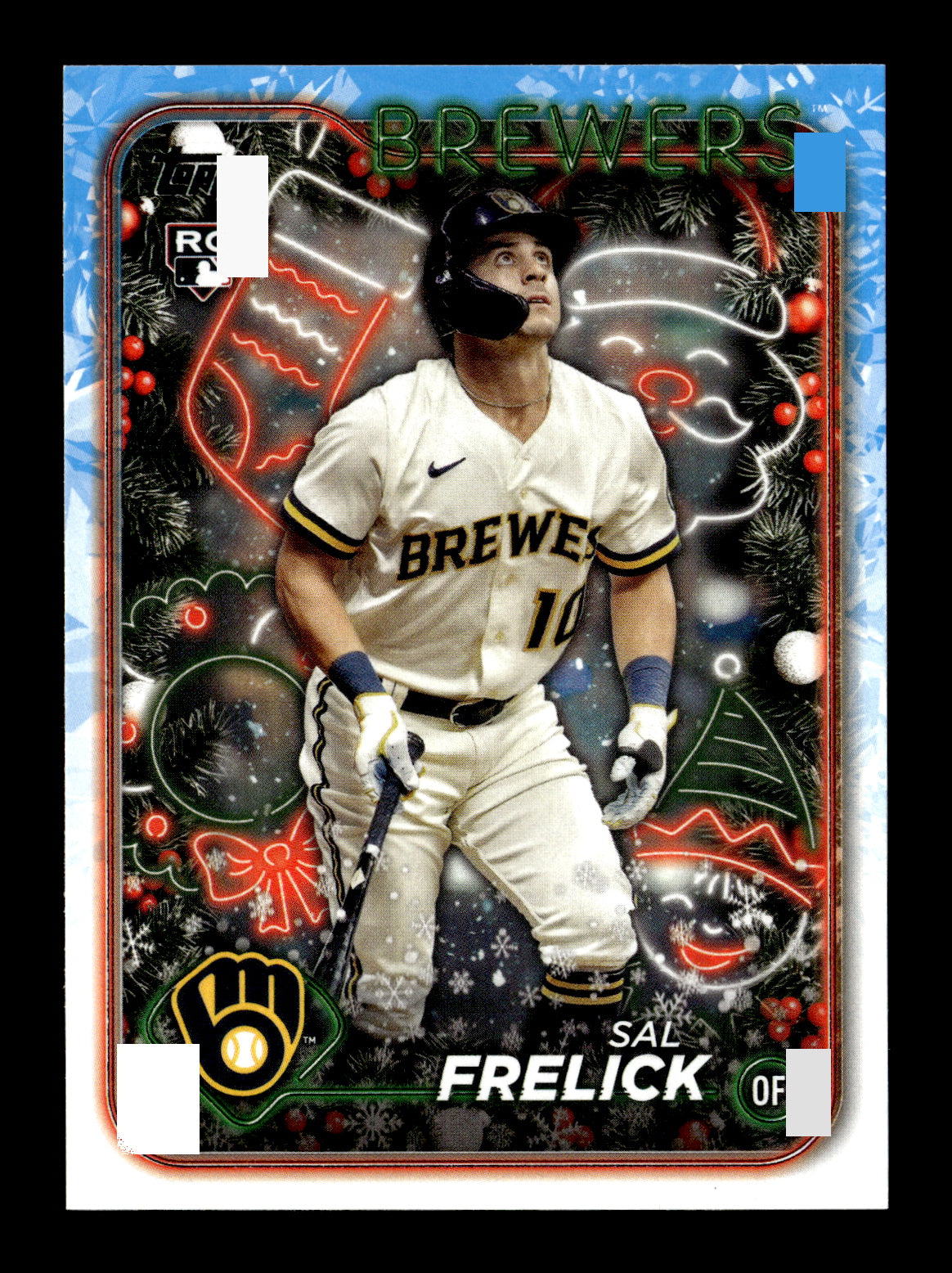 2024 Topps Holiday Sal Frelick #H35 Holiday Tree Milwaukee Brewers