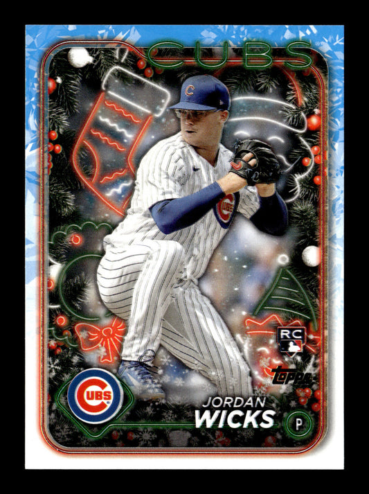 2024 Topps Holiday Jordan Wicks #H38 Chicago Cubs