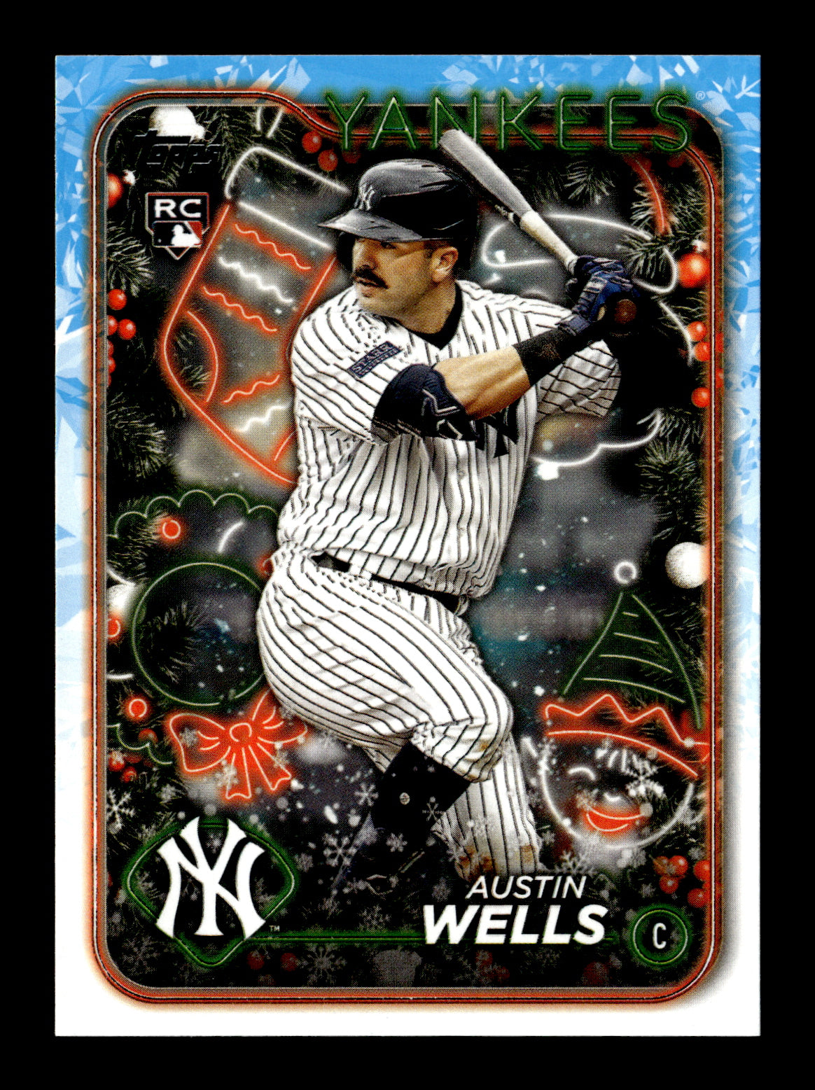 2024 Topps Holiday Austin Wells #H2 New York Yankees