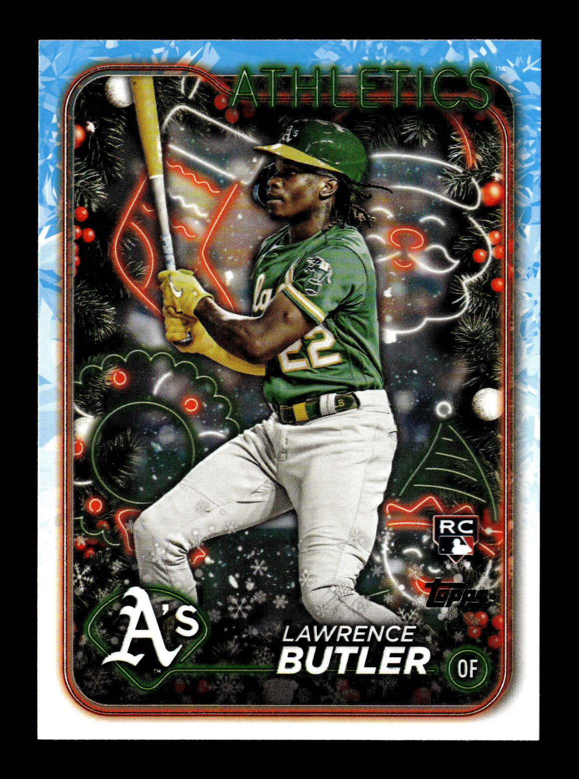 2024 Topps Holiday Lawrence Butler #H4 Oakland Athletics