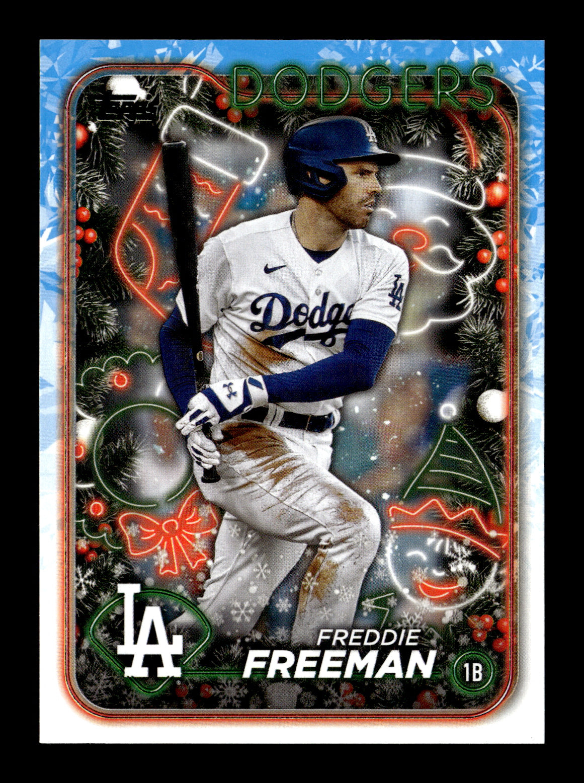 2024 Topps Holiday Freddie Freeman #H56 Los Angeles Dodgers