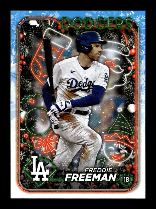 2024 Topps Holiday Freddie Freeman #H56 Los Angeles Dodgers