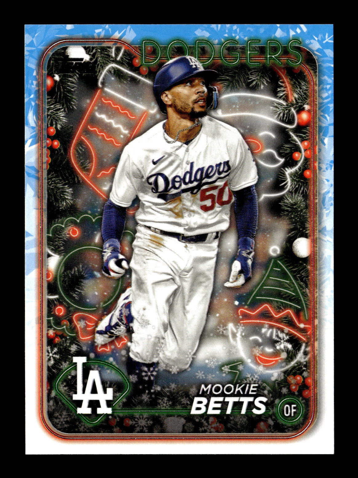 2024 Topps Holiday Mookie Betts #H135 Los Angeles Dodgers