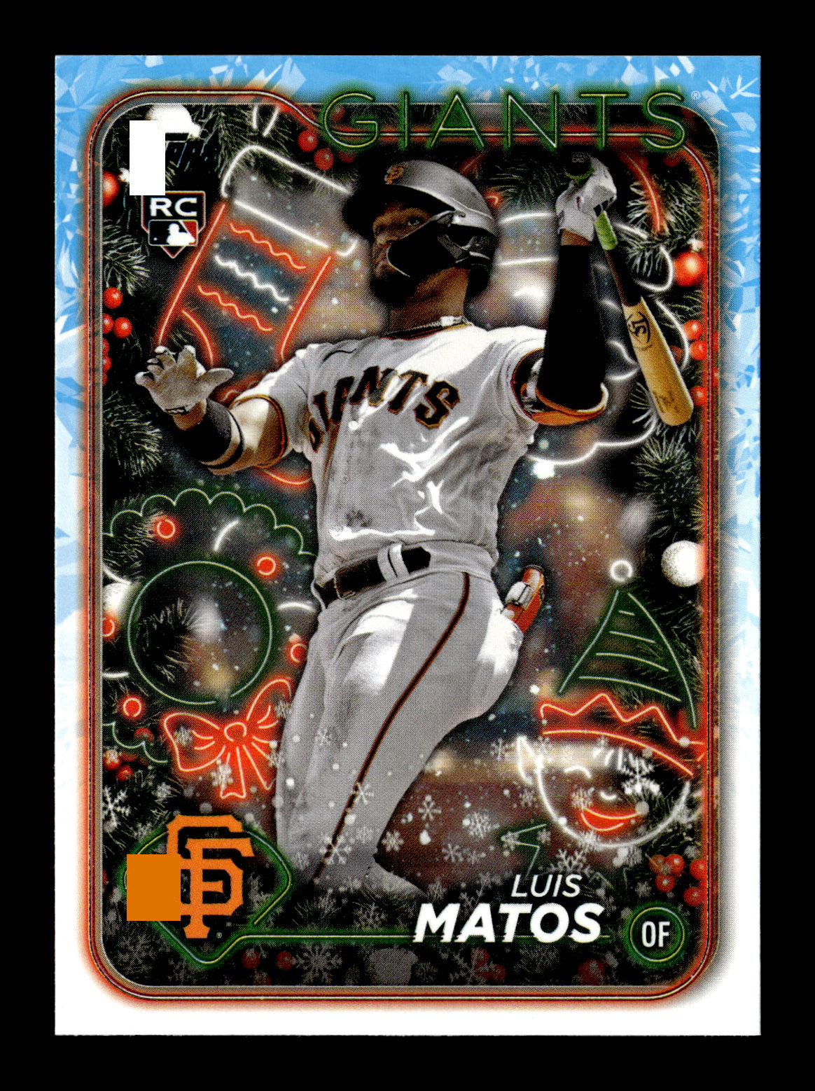 2024 Topps Holiday Luis Matos #H70 San Francisco Giants