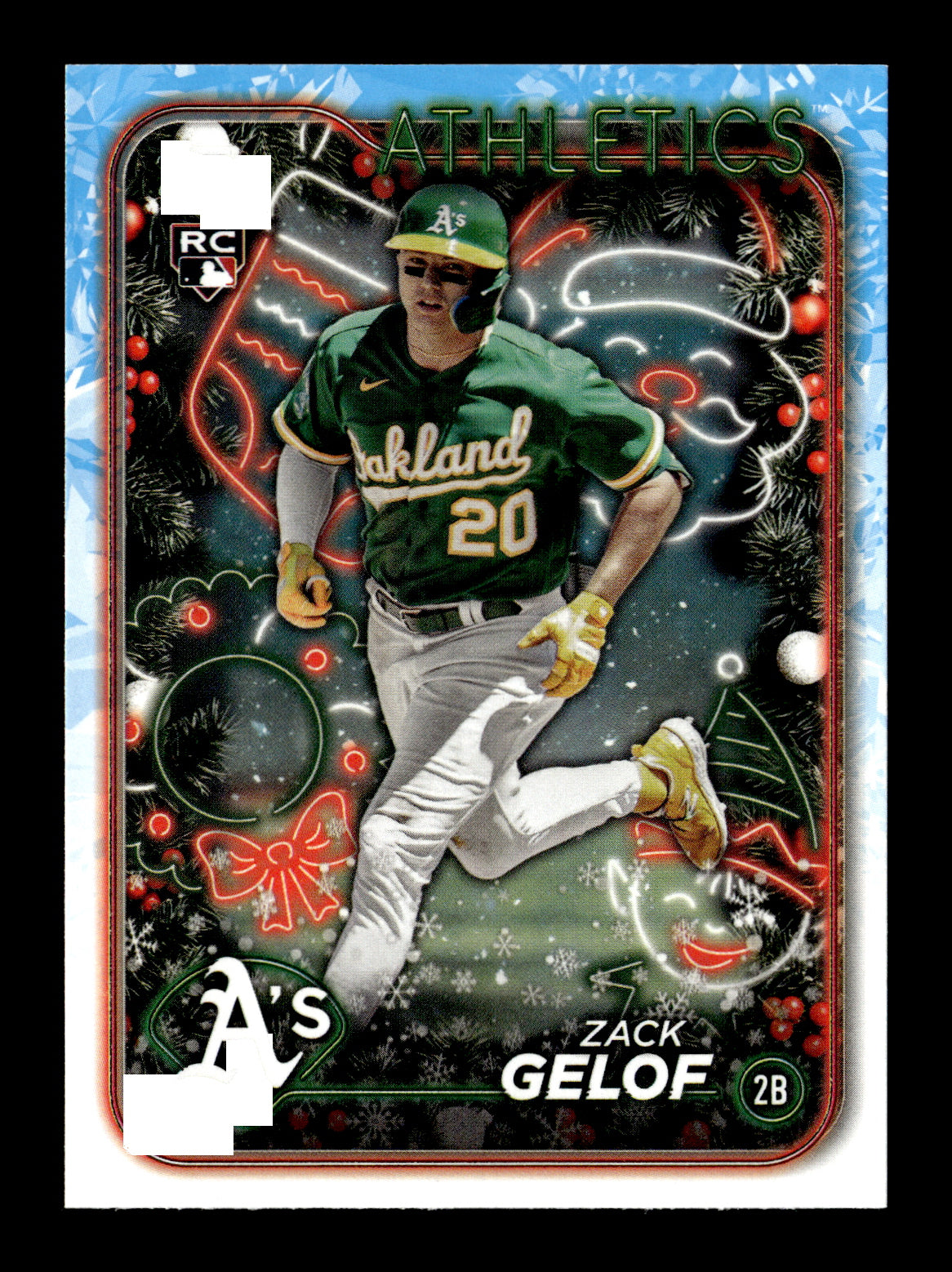 2024 Topps Holiday Zack Gelof #H72 Oakland Athletics