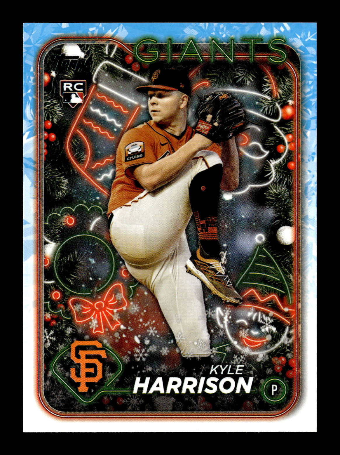 2024 Topps Holiday Kyle Harrison #H175 San Francisco Giants