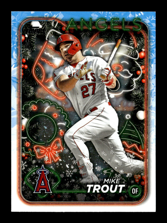 2024 Topps Holiday Mike Trout #H27 Los Angeles Angels