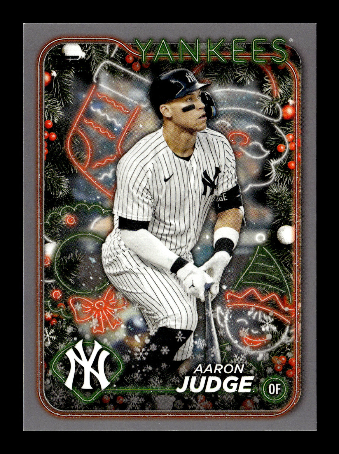 2024 Topps Holiday Aaron Judge #H99 Silver Glitter New York Yankees